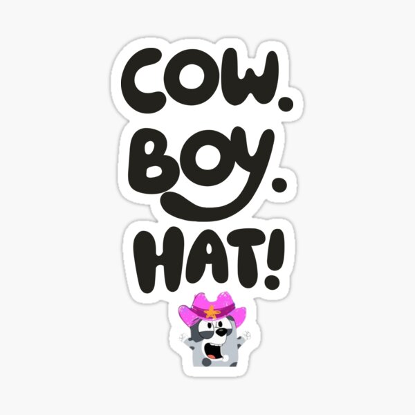 Item preview, Bluey Cow Boy hat design designed and sold by tonylau81.
