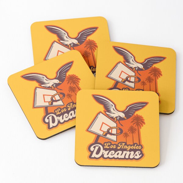 Item preview, Los Angeles Basketball Dreams a retro style tribute to hoops culture designed and sold by Ancestral-Shop.