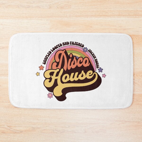 Item preview, DISCO HOUSE  - Retro Rainbow Logo (tan)  designed and sold by Discothreadz.