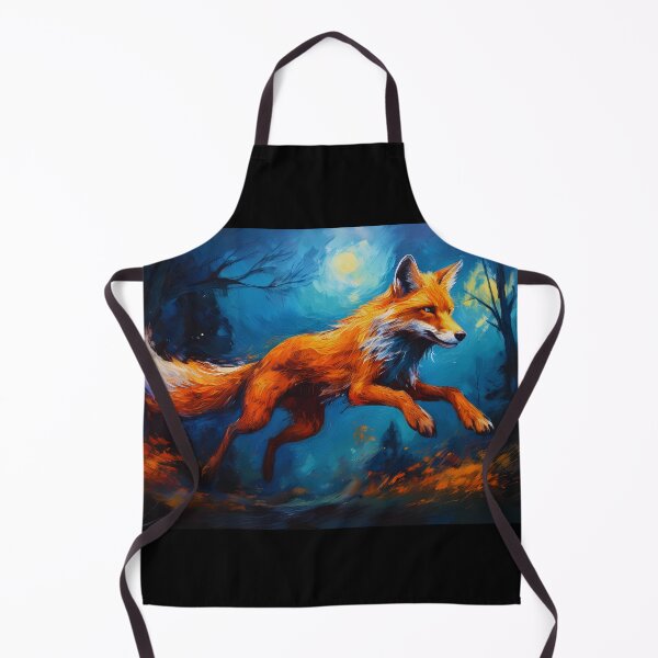 Aperçu de l'œuvre Renard en mouvement - Art impressionniste créée et vendue par Dino-Lune.