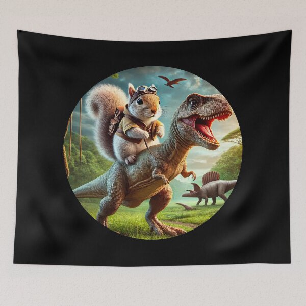 Item preview, Squirrel riding Dino designed and sold by Caseymax.