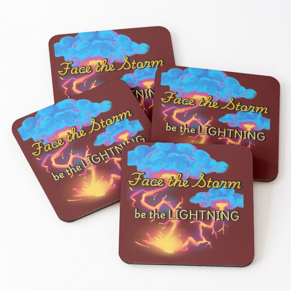 Item preview, Face the Storm, Be the Lightning – Motivational T-Shirt Design designed and sold by Parijat Grace.