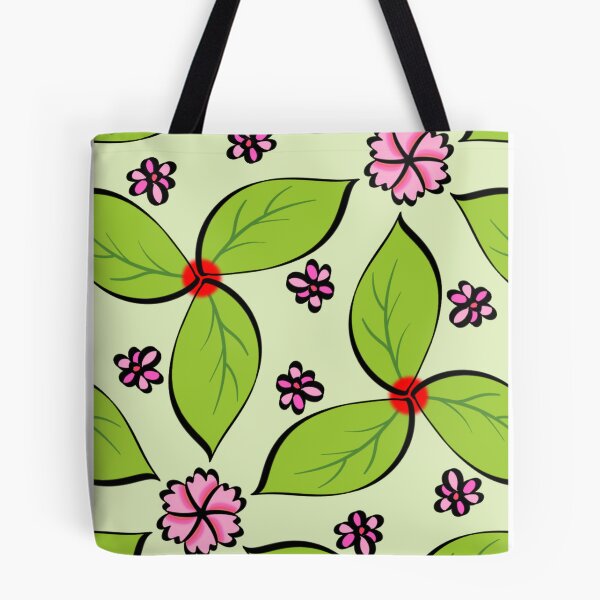 Item preview, Pink Floral Green leaves Pinwheel Pattern designed and sold by Bulantanyong.