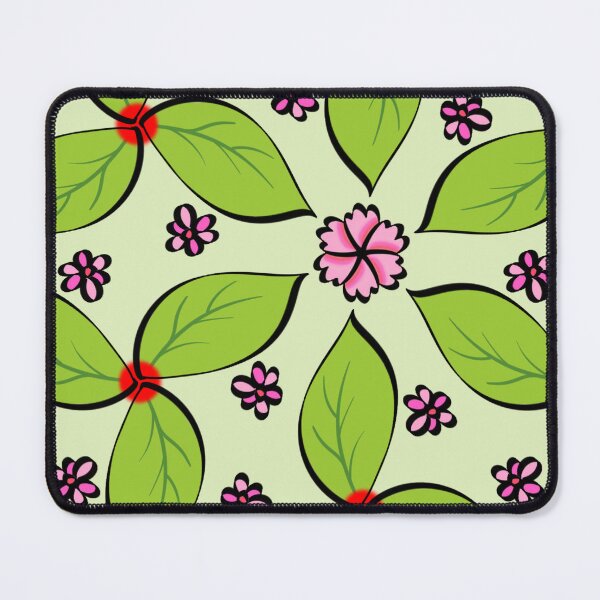 Item preview, Pink Floral Green leaves Pinwheel Pattern designed and sold by Bulantanyong.