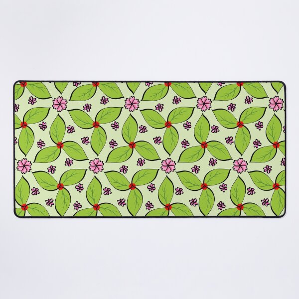 Item preview, Pink Floral Green leaves Pinwheel Pattern designed and sold by Bulantanyong.