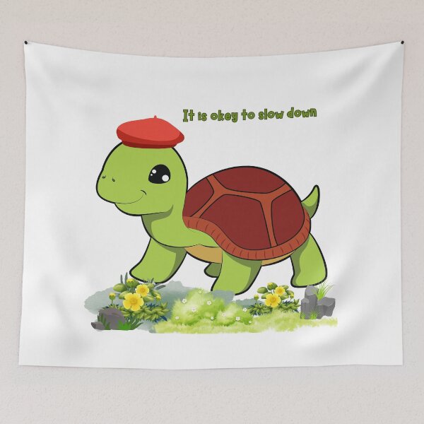 Item preview, Turtle with a motivational message designed and sold by LaUnArt.