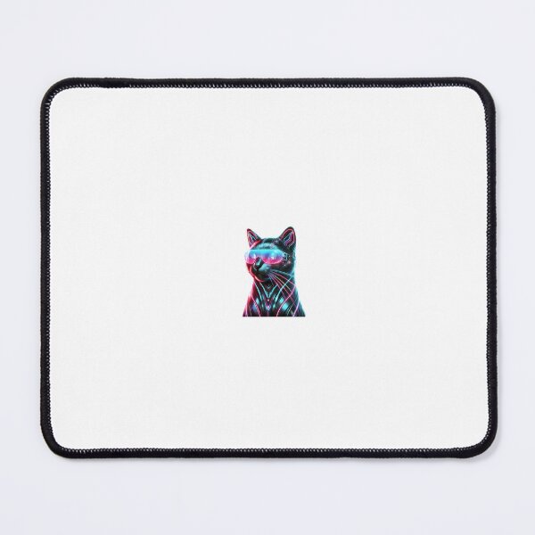 Item preview, Cyberpunk Cat with Neon Glasses designed and sold by Priyanshu-kaii.