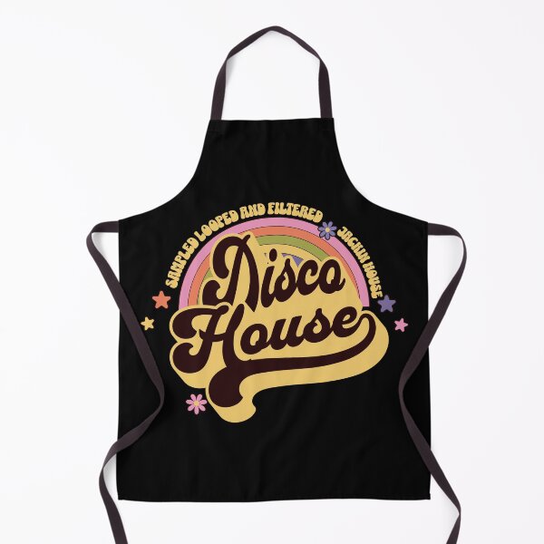 Item preview, DISCO HOUSE - Retro Rainbow (black/tan) designed and sold by Discothreadz.