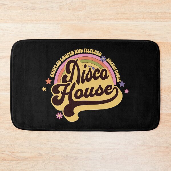 Item preview, DISCO HOUSE  - Retro Rainbow (black/tan)  designed and sold by Discothreadz.