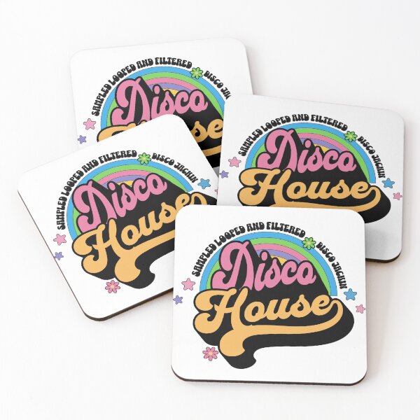Item preview, DISCO HOUSE  - Retro Rainbow (pink)  designed and sold by Discothreadz.