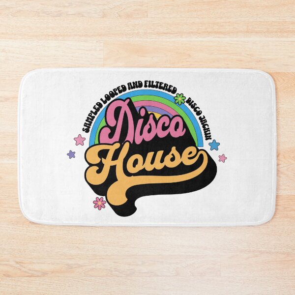 Item preview, DISCO HOUSE  - Retro Rainbow (pink)  designed and sold by Discothreadz.