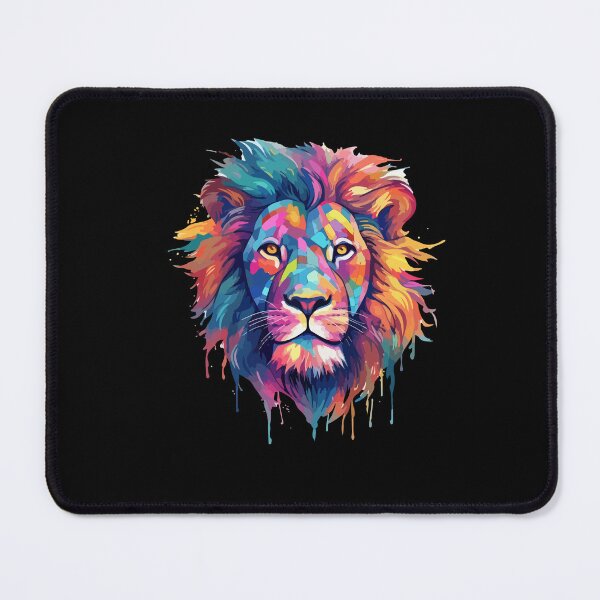 Item preview, Spirit Animal Multicolor Art Leo Lion Colorful designed and sold by Dressed For Duty.