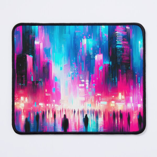Item preview, Neon Dreams – Futuristic Cityscape designed and sold by Dino-Lune.