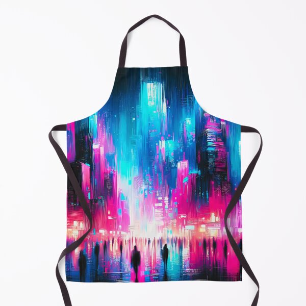 Item preview, Neon Dreams – Futuristic Cityscape designed and sold by Dino-Lune.