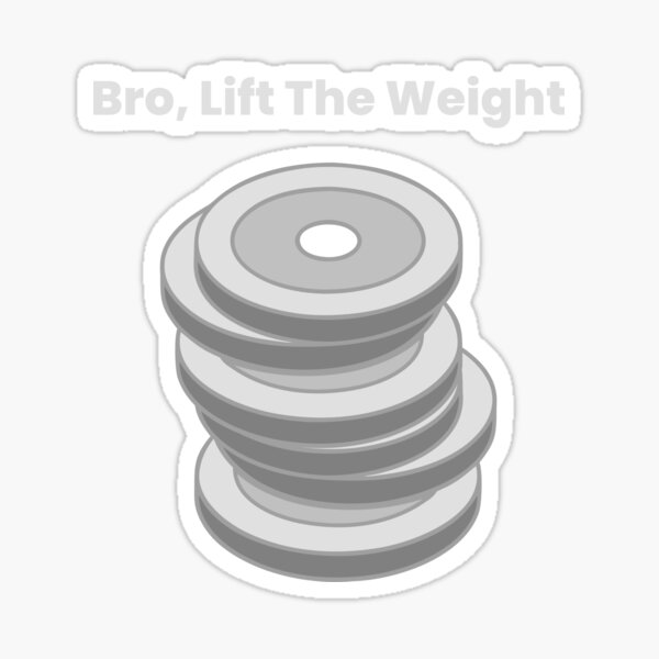 Barbell Gym Motivation Design Sticker