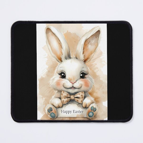 Item preview, Whimsical Easter Bunny Watercolor Illustration Graphic T-Shirt Dress designed and sold by FestivityFinds.