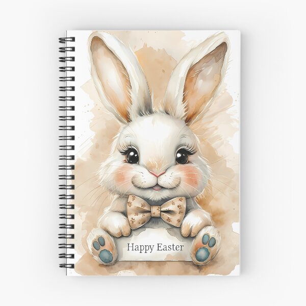 Item preview, Whimsical Easter Bunny Watercolor Illustration Graphic T-Shirt Dress designed and sold by FestivityFinds.