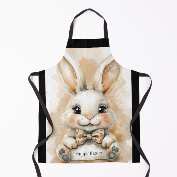 Item preview, Whimsical Easter Bunny Watercolor Illustration Graphic T-Shirt Dress designed and sold by FestivityFinds.