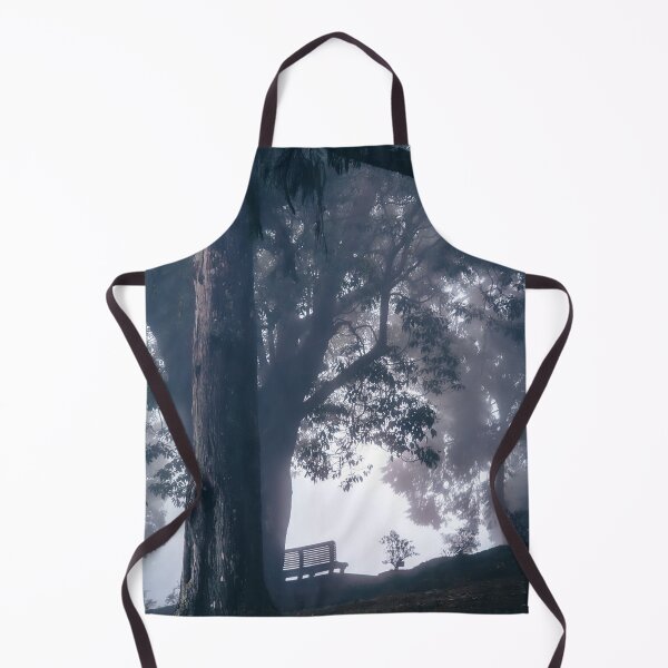 Item preview, Mystical Foggy Forest with a Lonely Bench designed and sold by Grind107.
