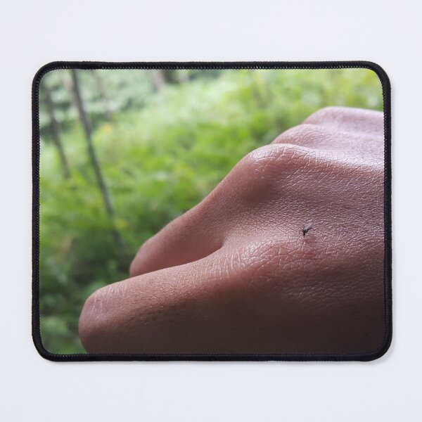 Item preview, Nasty insect mosquito sitting on her hand and drinks the blood of the pierced skin. designed and sold by Yusuf-Design.
