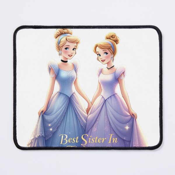 Item preview, Best Sister in the World – Beautiful Cinderella-Style Princess Sisters Digital Art designed and sold by InsightA.