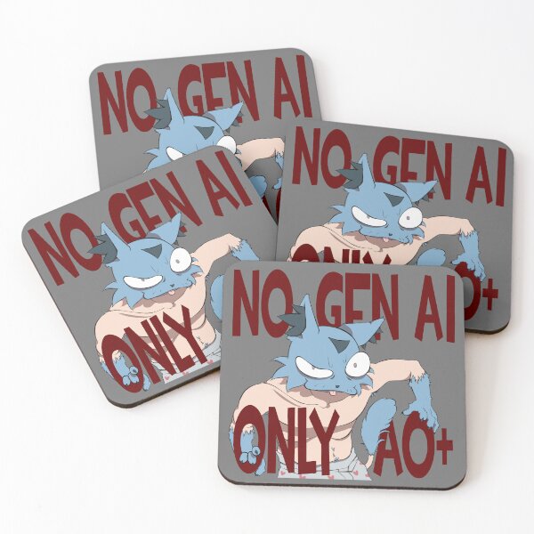 Item preview, Aoki Says NO to AI designed and sold by AokiHarrisDraws.
