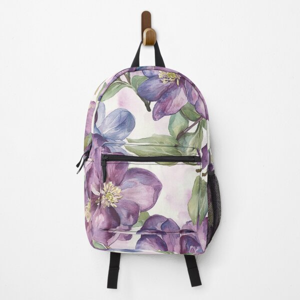Item preview, Seamless Pattern of Lenten Rose Hellebore on White designed and sold by dawnleblanc55.