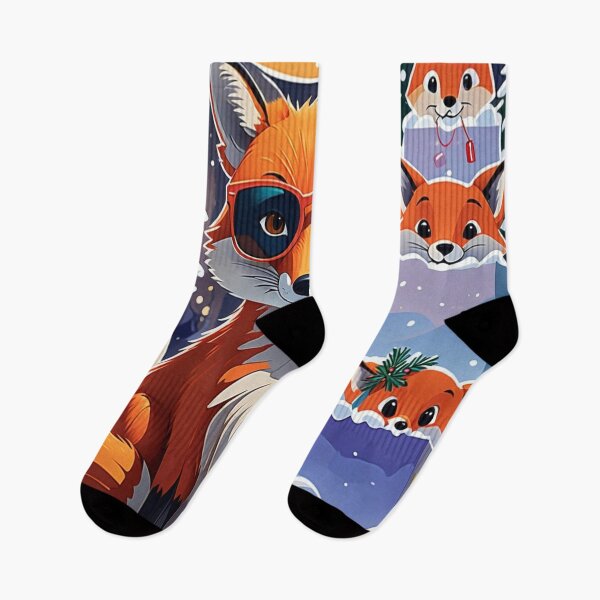 Item preview, Holiday Shopper Fox designed and sold by Freedom Foxes.