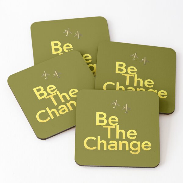 Item preview, Be The Change Motivational Quote Design designed and sold by gtrock.