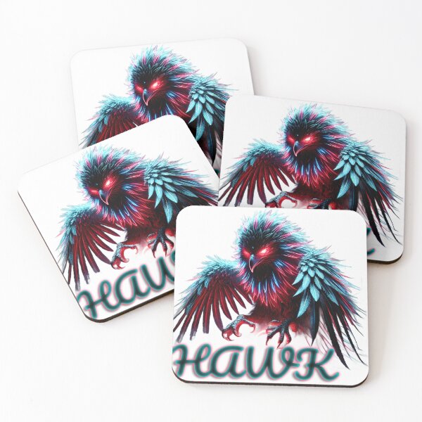Item preview, Neon Hawk – Cyberpunk Typography Design designed and sold by FusionCipher.