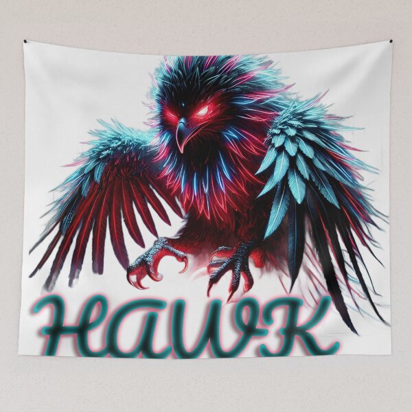 Item preview, Neon Hawk – Cyberpunk Typography Design designed and sold by FusionCipher.