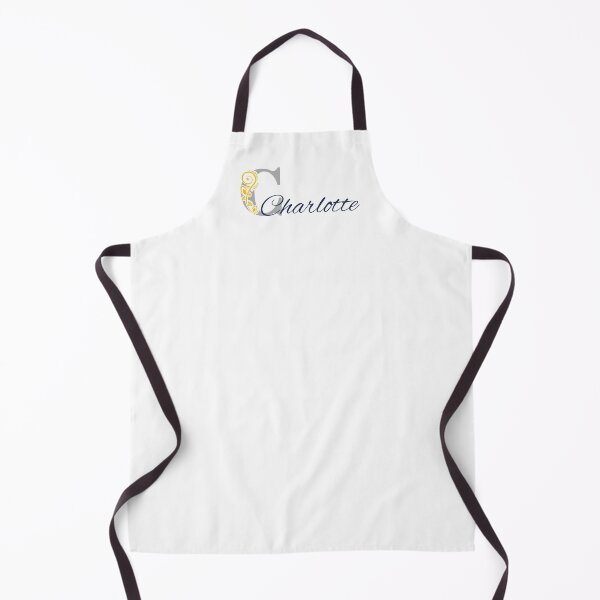 Item preview, Charlotte – Floral name design - Silver grey, golden yellow & anthracite - (personalizable) designed and sold by sabantha.