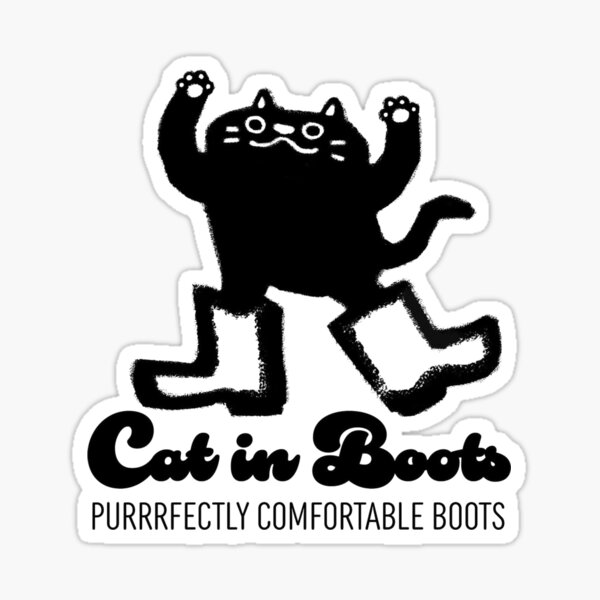 Item preview, Cat in Boots - Purrrfectly Comfortable Boots designed and sold by anamarquesarts.
