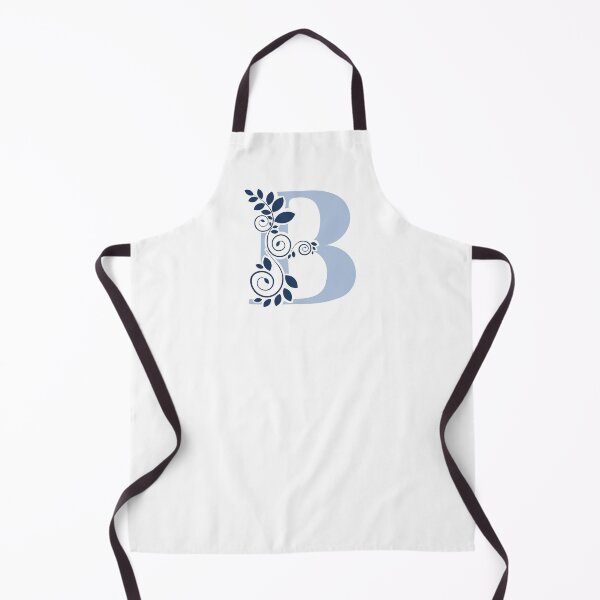 Item preview, Monograma floral – Letra B – Azul paloma y azul marino oscuro – (Personalizable) designed and sold by sabantha.
