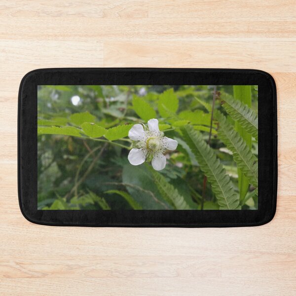 Item preview, White flower of dark green tropical plant, floral photography designed and sold by Yusuf-Design.