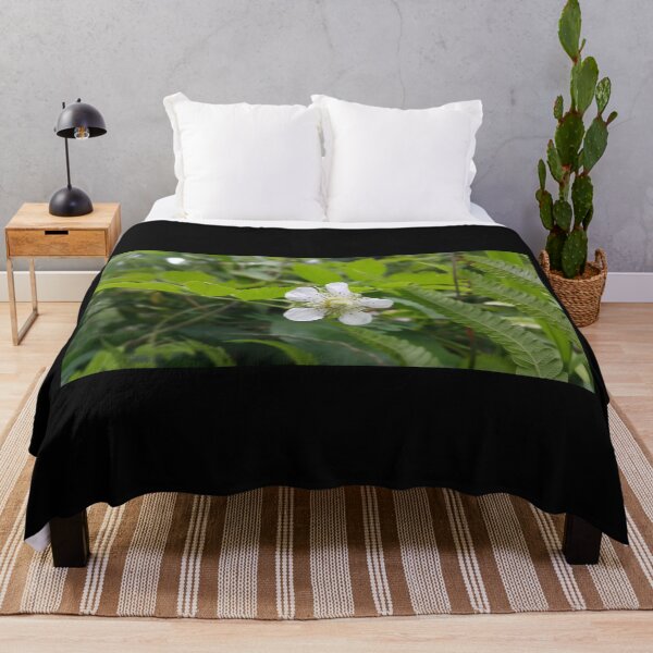 Item preview, White flower of dark green tropical plant, floral photography designed and sold by Yusuf-Design.