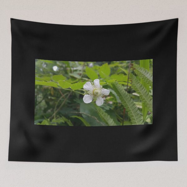 Item preview, White flower of dark green tropical plant, floral photography designed and sold by Yusuf-Design.