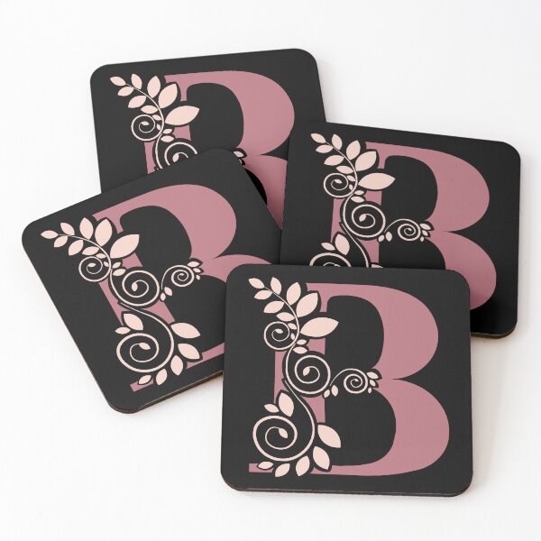 Item preview, Monograma floral – Letra B – Palisandro y rosa empolvado – (Personalizable) designed and sold by sabantha.