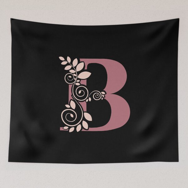 Item preview, Monograma floral – Letra B – Palisandro y rosa empolvado – (Personalizable) designed and sold by sabantha.