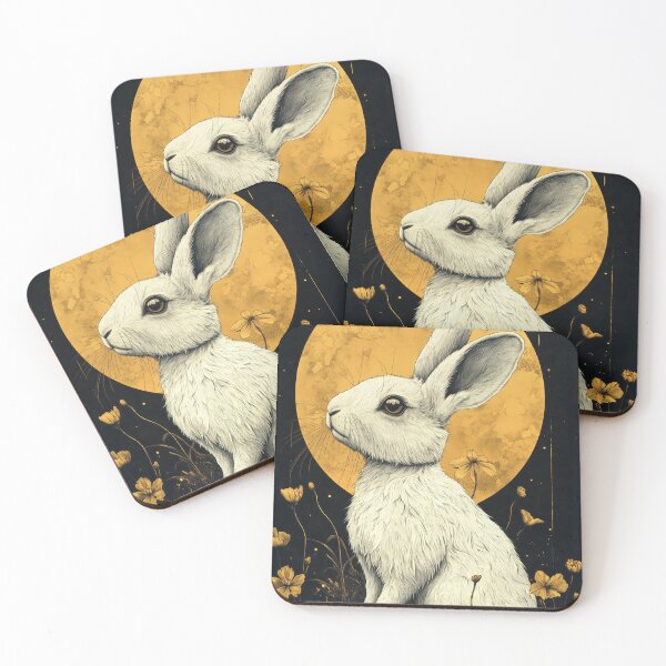 Item preview, Elegant Great Golden Rabbit designed and sold by Earth Celebration Designs.