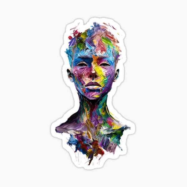 Item preview, Colorful Portrait - Vibrant Art of a Person designed and sold by Saunajakkara.