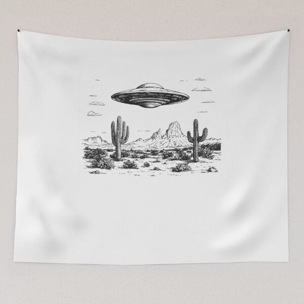 Item preview, UFO in Desert Landscape designed and sold by JoelFox165.