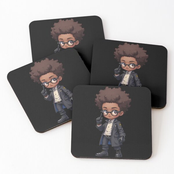 Item preview, Anime Boy Afro Student - Between Lecture and Lifestyle designed and sold by  VectorArtFactory.