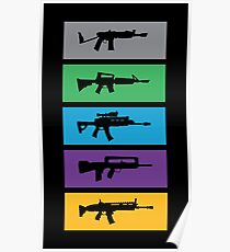 Fortnite Guns Rifles Boxed Poster