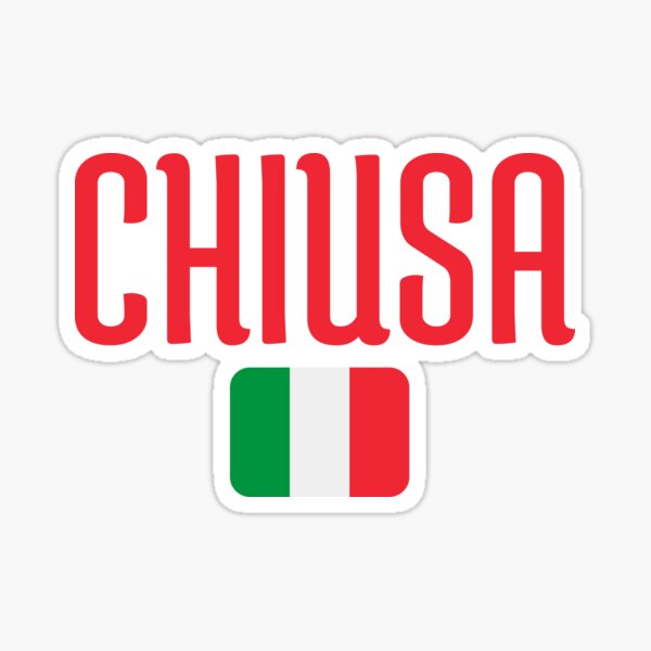 Item preview, CHIUSA Italy Flag designed and sold by BjornLundstrom.