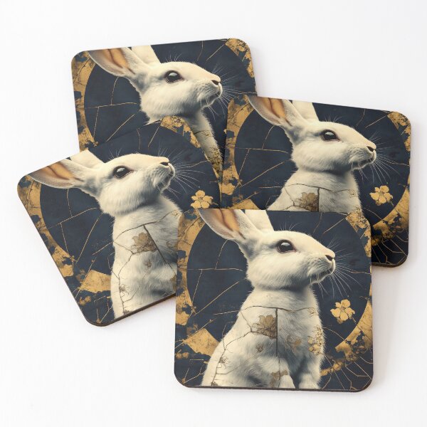Item preview, Elegant Great Golden Rabbit 2 designed and sold by Earth Celebration Designs.