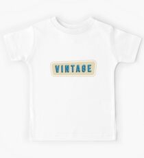 Vintage Text | Vintage Design Kids Tee