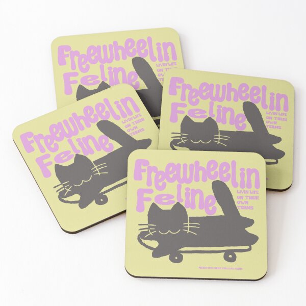 Artikelvorschau, Neko no Hige-Kollektion: Skateboard Rolling Neko – Pink entworfen und verkauft von nanaronnicoron.