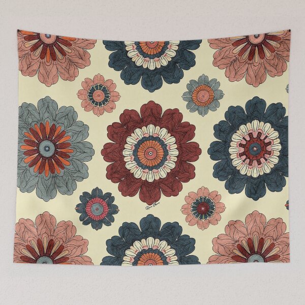 Item preview,  Retro Floral  designed and sold by Hen-C-Art.