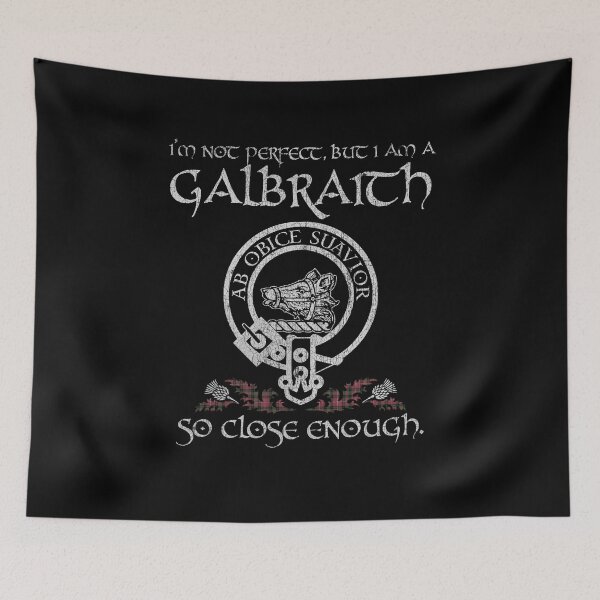 Item preview, Galbraith Maroon clan Scottish surname crest badge motto tartan sporran kilt men women designed and sold by Clan1093.